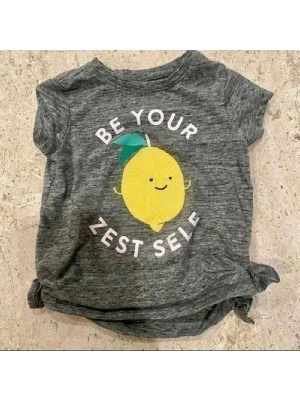 Old Navy Girls BE YOUR ZEST SELF Shirt 18-24 months